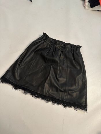 Jupe simili cuir dentelle  S veromoda