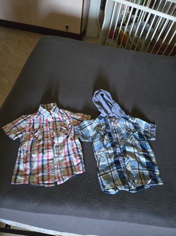 Chemise manche courte garcon