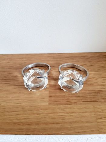 Lot de 2 ronds de serviettes