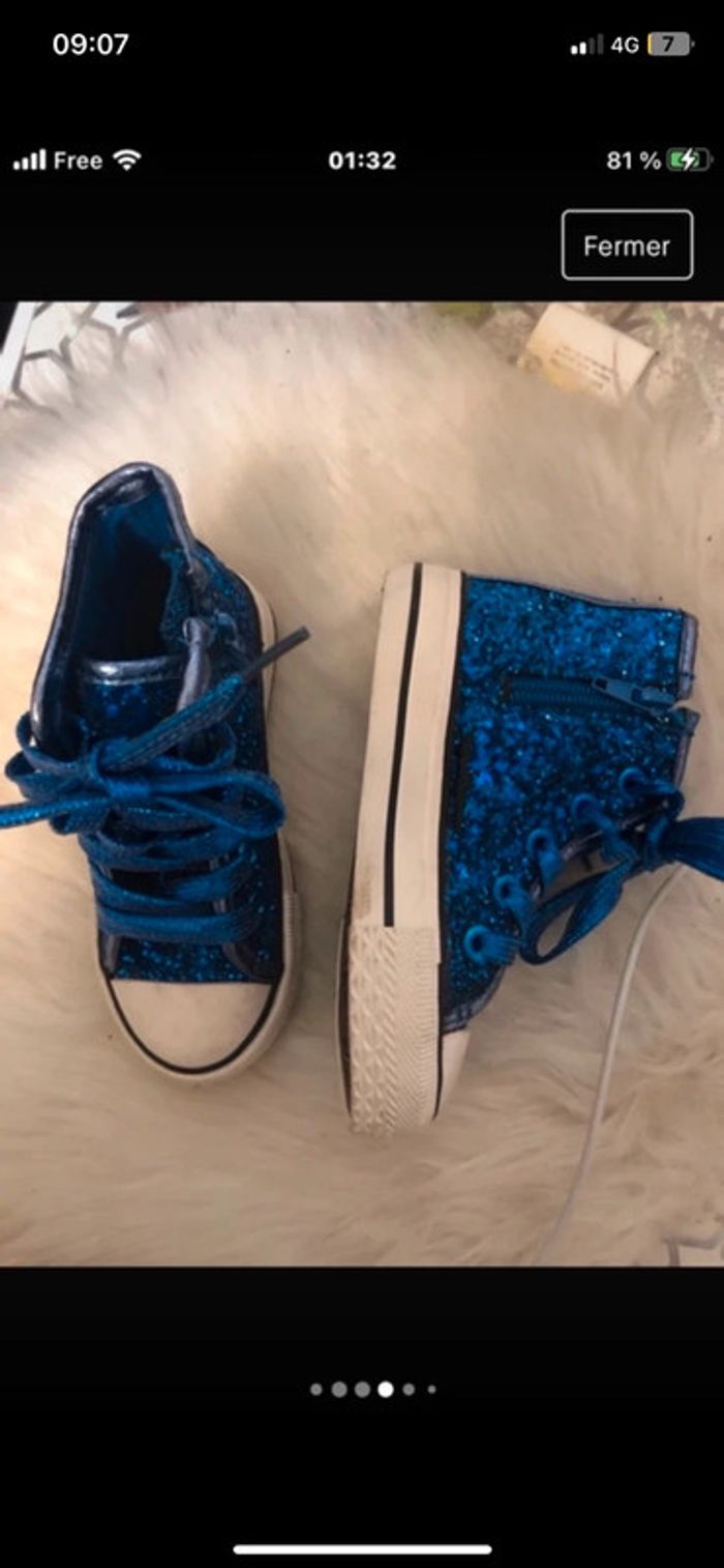 Chaussures habillées / baskets habillées / chaussures de fêtes . Enfant Pointure 25 - photo numéro 7