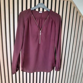 Blouse fluide et légère bordeau Pimkie T 36