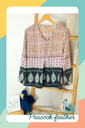 Blouse colorée 38