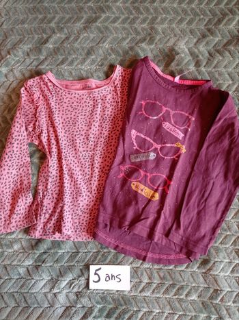 Lot de 2 T-shirt manches longues
