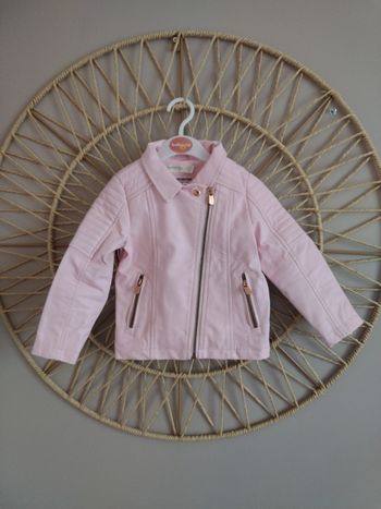 Veste simili cuir fille 2 ans