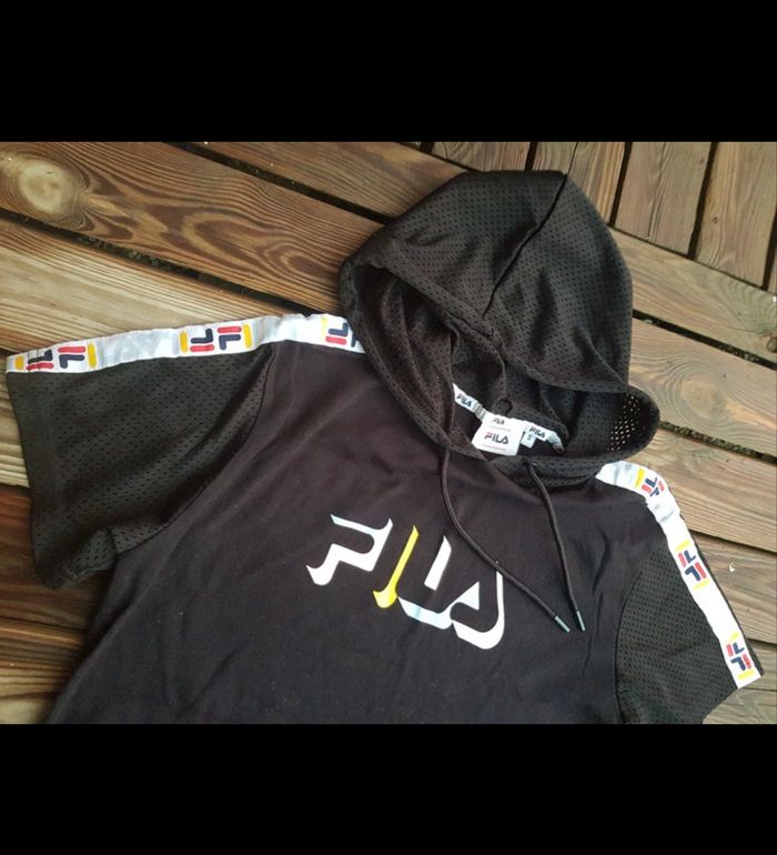 robe à capuche et cordon Fila authentique - photo numéro 2