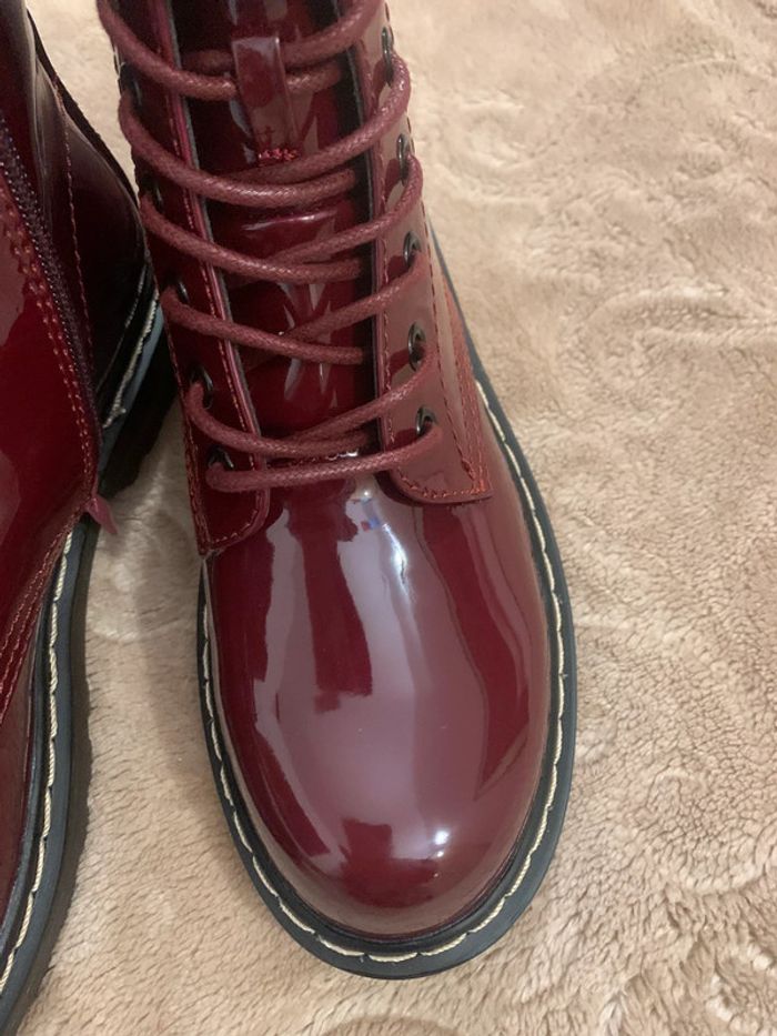 Bottines confortable bordeaux femme 🍭🍭 - photo numéro 9