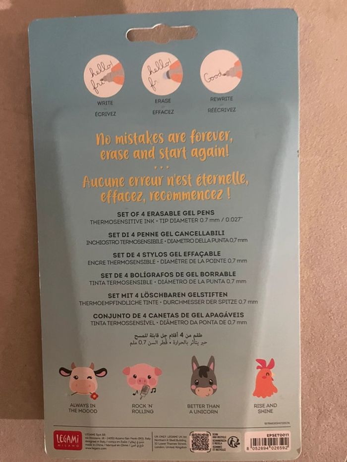 Lot de stylos Legami  neuf - photo numéro 2