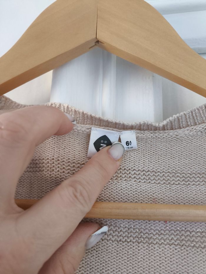 Gilet boléro doré fille 6 ans - photo numéro 2