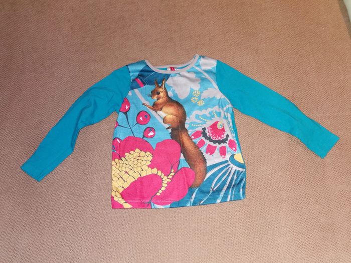 Tee shirt manche longue multicolore 3 ans