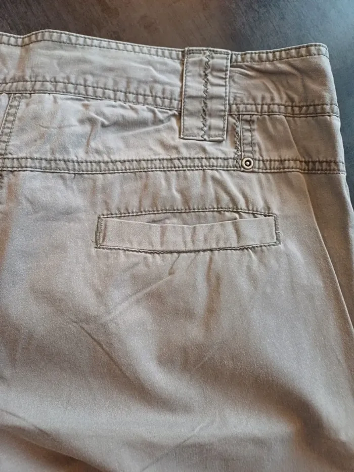 Pantalon droit beige - photo numéro 6