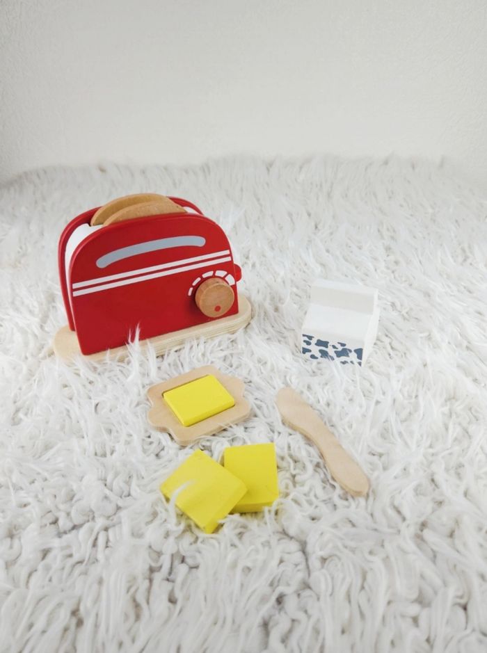 Set toaster en bois marque Vertbaudet 🎅