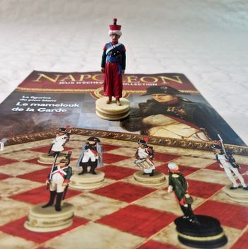Figurine  , Napoléon , jeux d'échec de collection  , le mamelouk de la garde