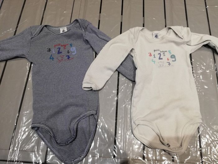 2 Bodys manches longues 24 mois