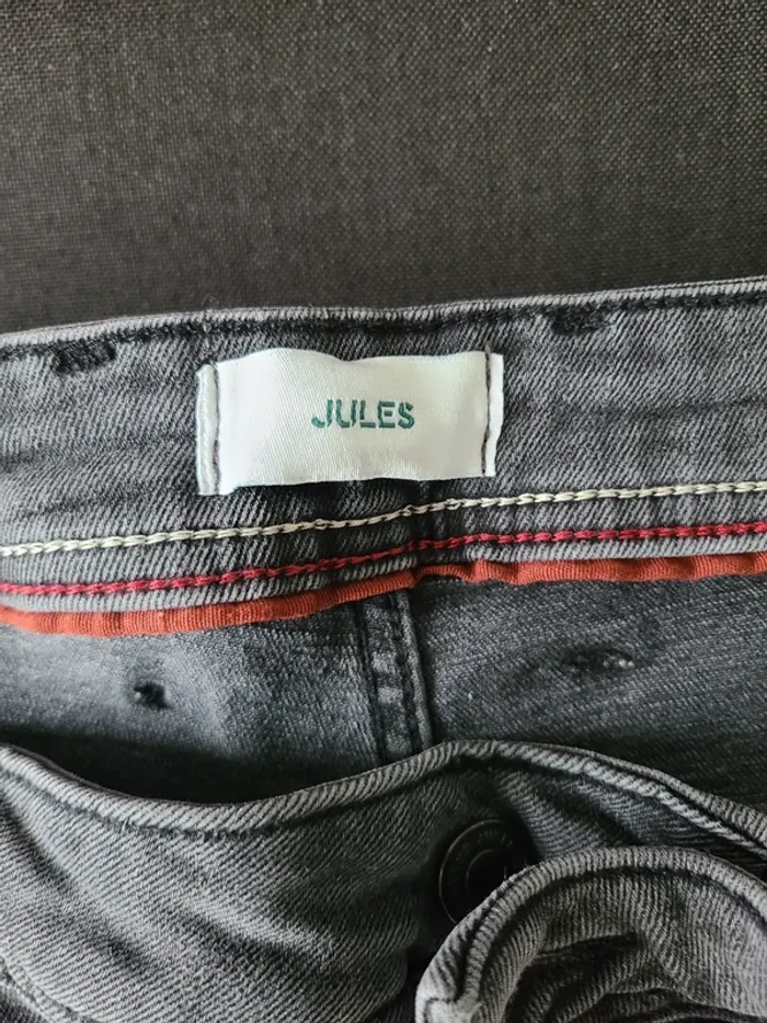 Jeans noir effet délavé Jules taille 46 - photo numéro 2