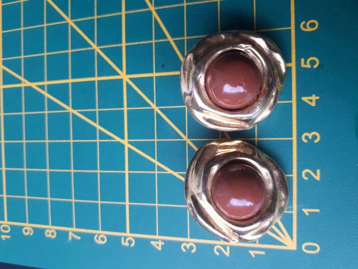 Boucles d'oreilles plaqué or vintage - photo numéro 3