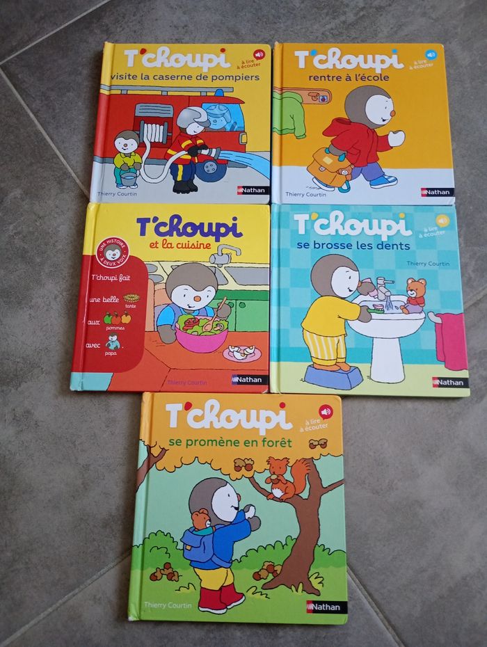 Lot de 5 livres T'choupi