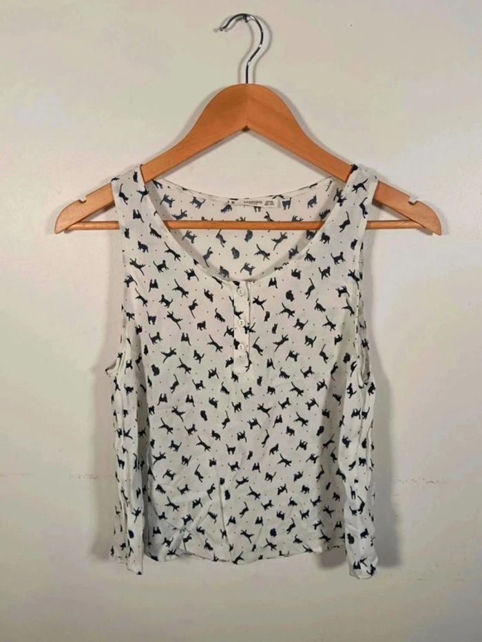 C5 top blanc imprimé Mango XS