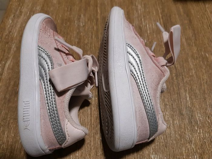 Baskets Puma bebe fille rose 23 - photo numéro 3