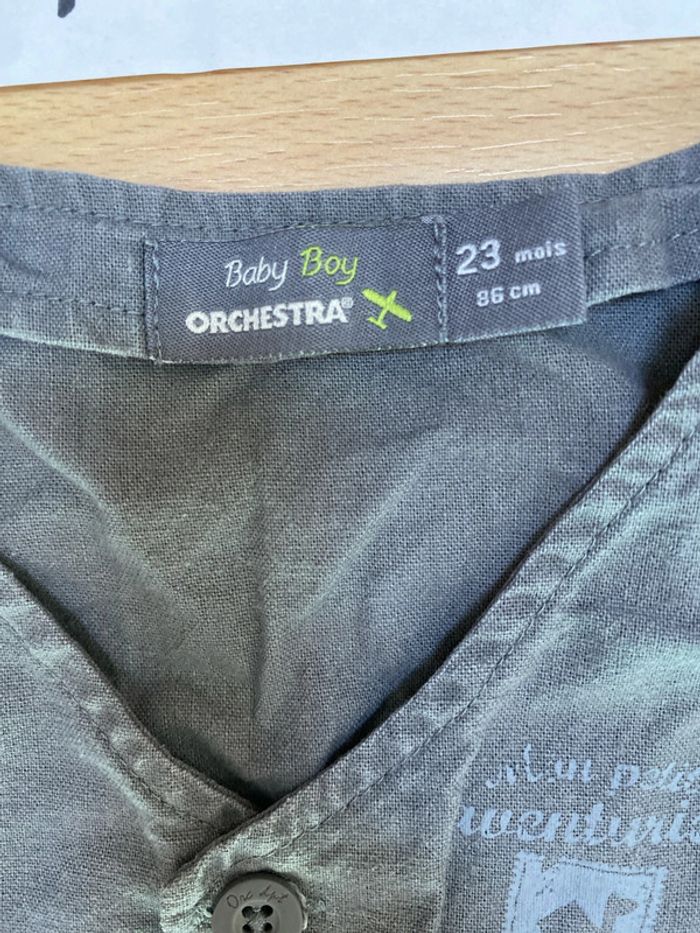 Gilet débardeur gris 24 mois Orchestra - photo numéro 3