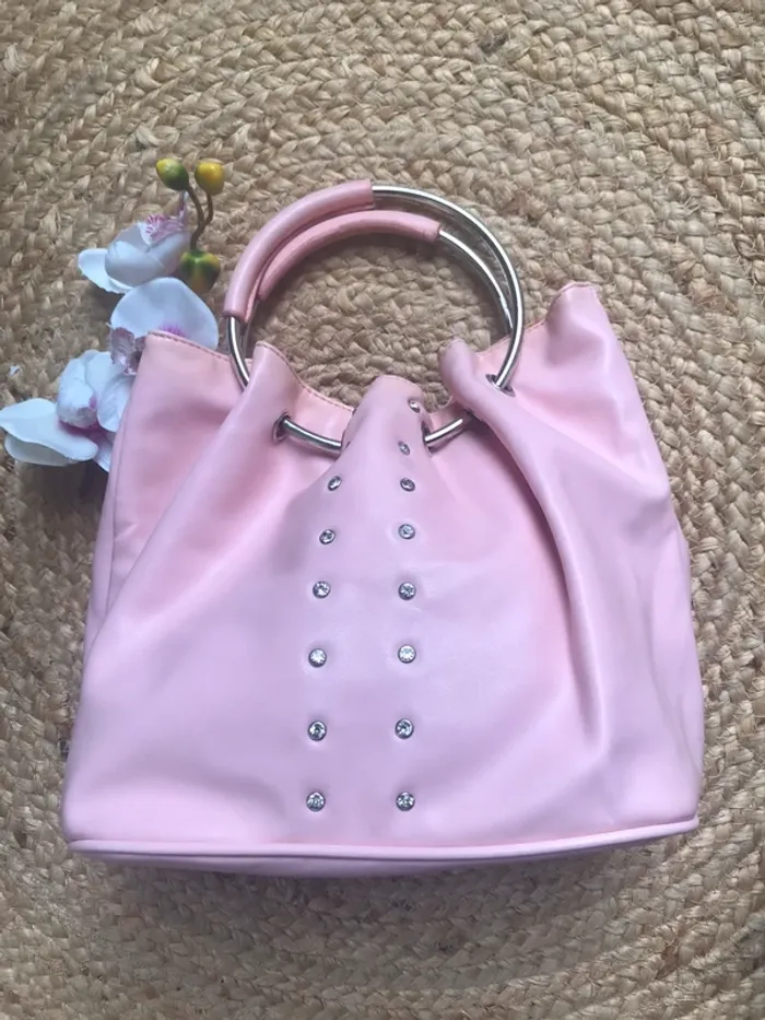 Joli petit sac rose intérieur Vichy - photo numéro 2
