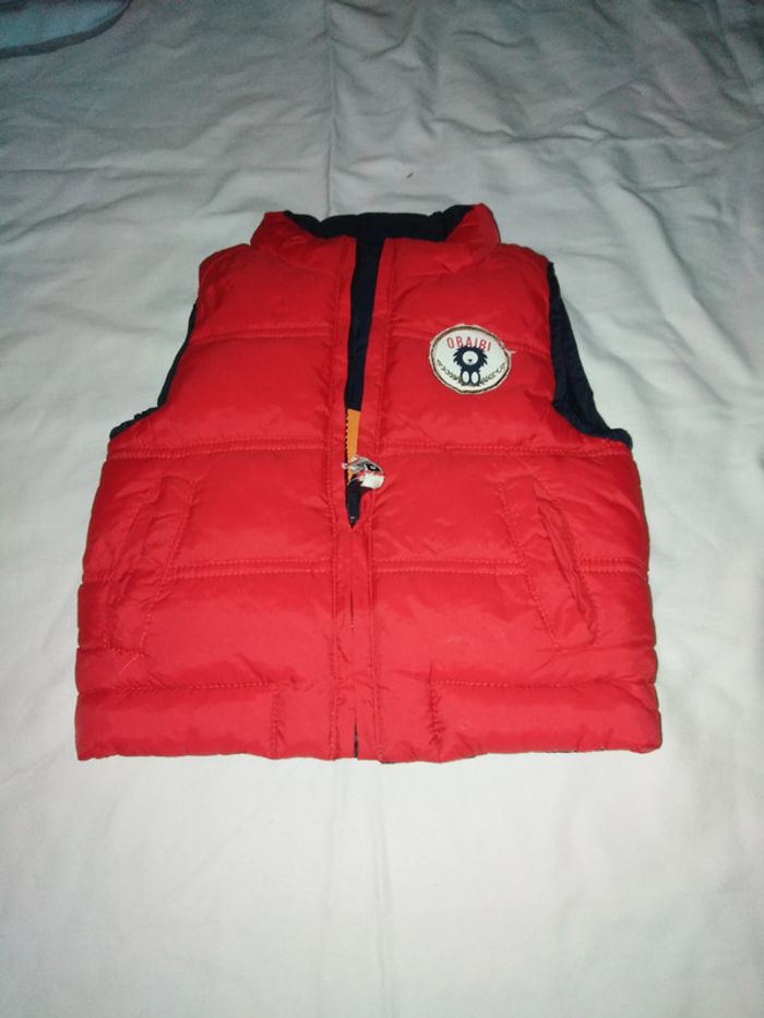 Veste doudoune sans manches 6 mois