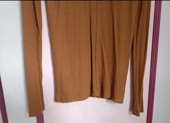 Haut marron manches longues T.38/40 neuf avec 🏷 - photo numéro 4
