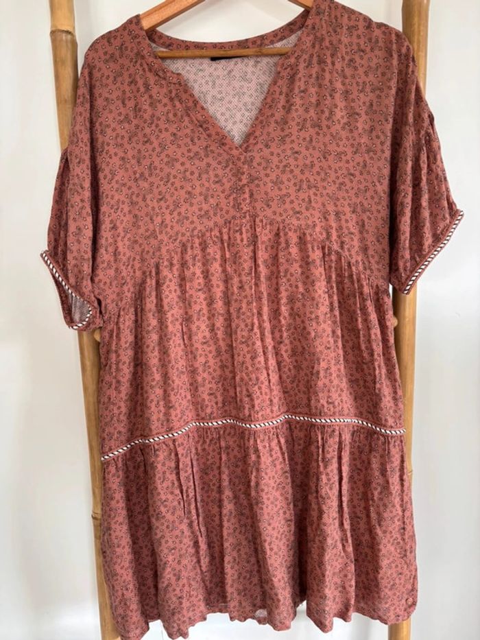 Robe bohème terra cota bonobo taille L - photo numéro 4