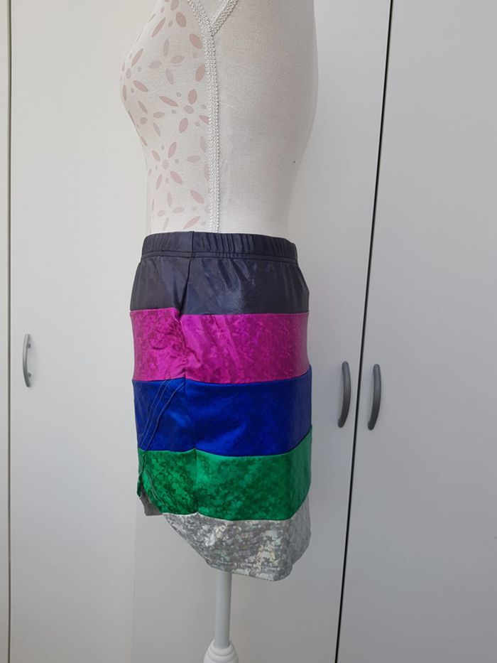 Jupe Multicolore Effet Métallique - photo numéro 4