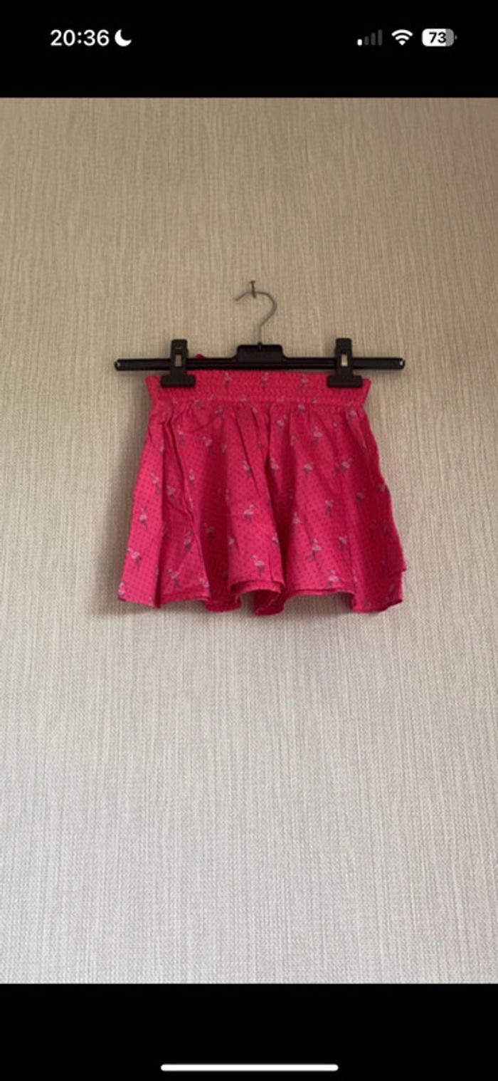 Jupe tao rose à pois 6 ans été - photo numéro 2