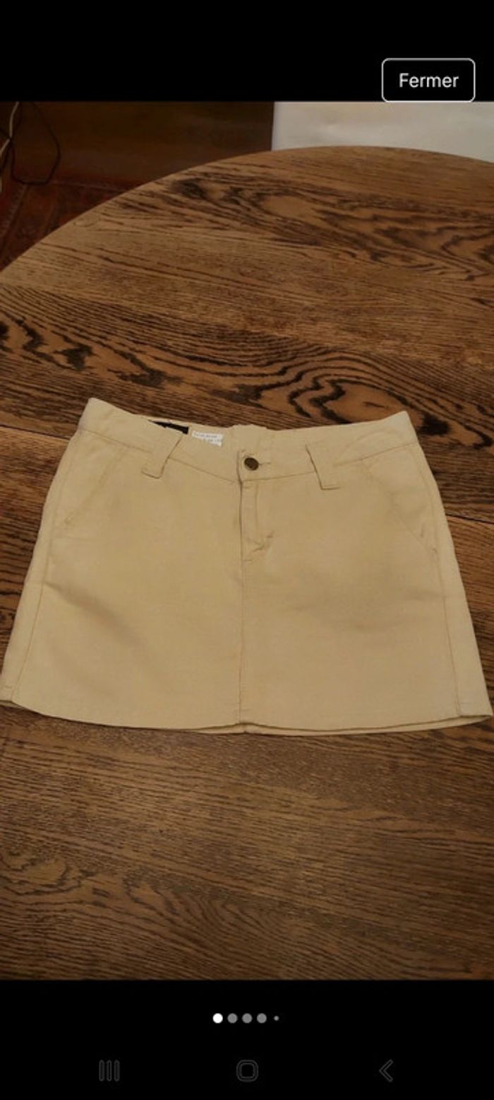 Mini jupe Beige Lee taille S - photo numéro 3