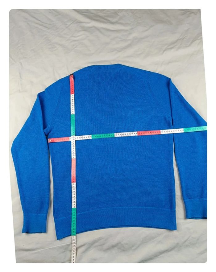 Pull cotton texturé relief Tommy Hilfiger bleu M - photo numéro 4