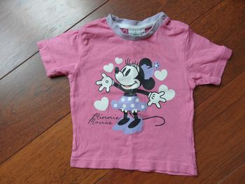 T-shirt été fille, Minnie Disney, 2 ans