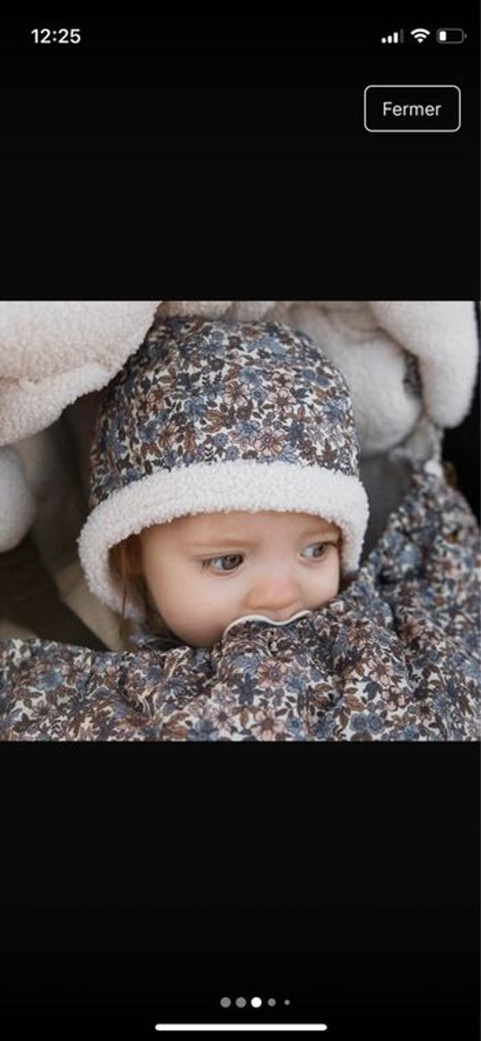 Combinaison + bonnet + Tétine Blue Garden - photo numéro 6