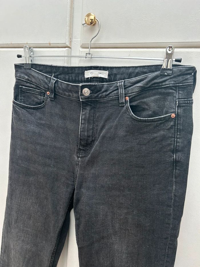 Jeans femme noir court fuselé taille xl 42 springfrield mom boyfriend - photo numéro 5