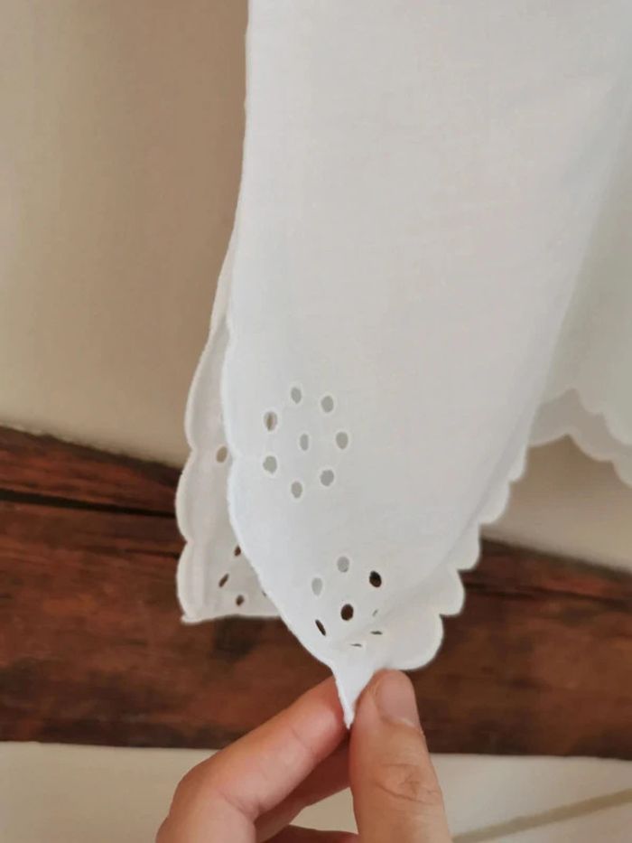 Blouse dentelle anglaise nœuds - photo numéro 5