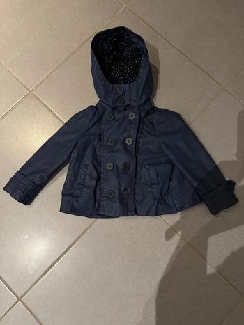 Imperméable / Trench / Manteau - Catimini - Cœur - Bleu marine - 3 ans
