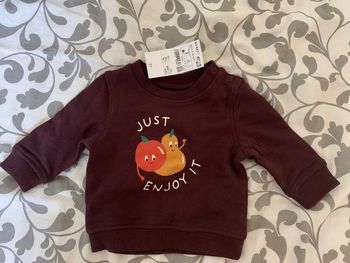 Sweat Bordeaux bébé