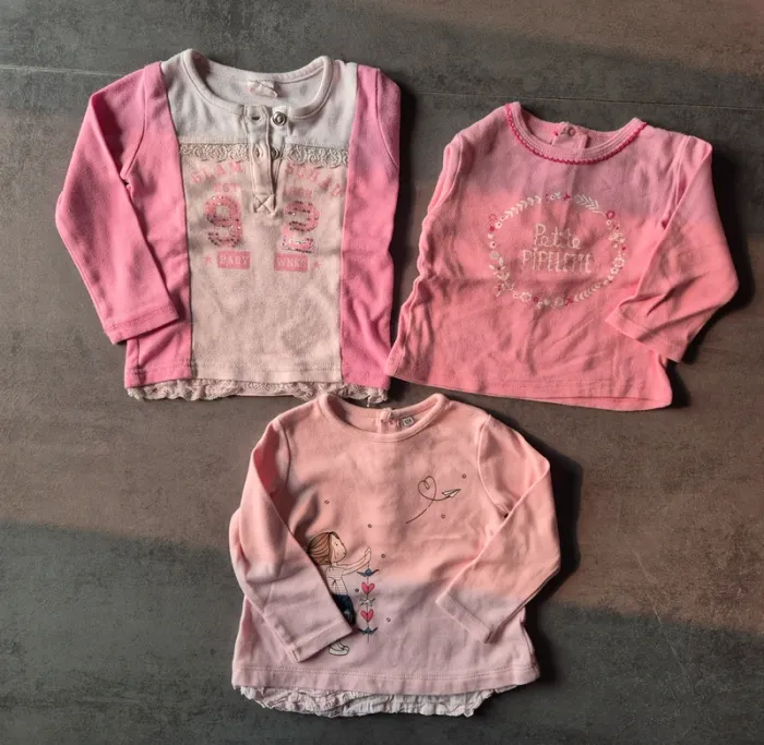 T-shirts ML, Fille 12 mois - photo numéro 4