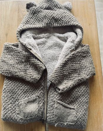 Manteaux oreilles ours fait main T5ans