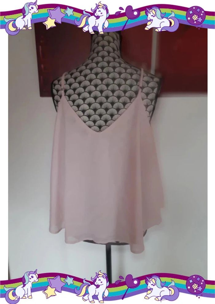Jolie haut ornée de perles taille M - photo numéro 3