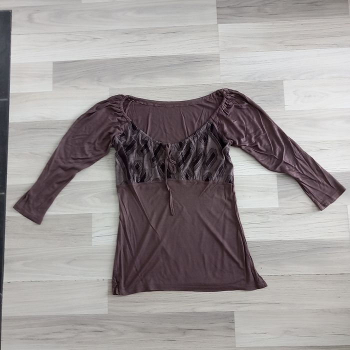 Chemisier femme marron taille M