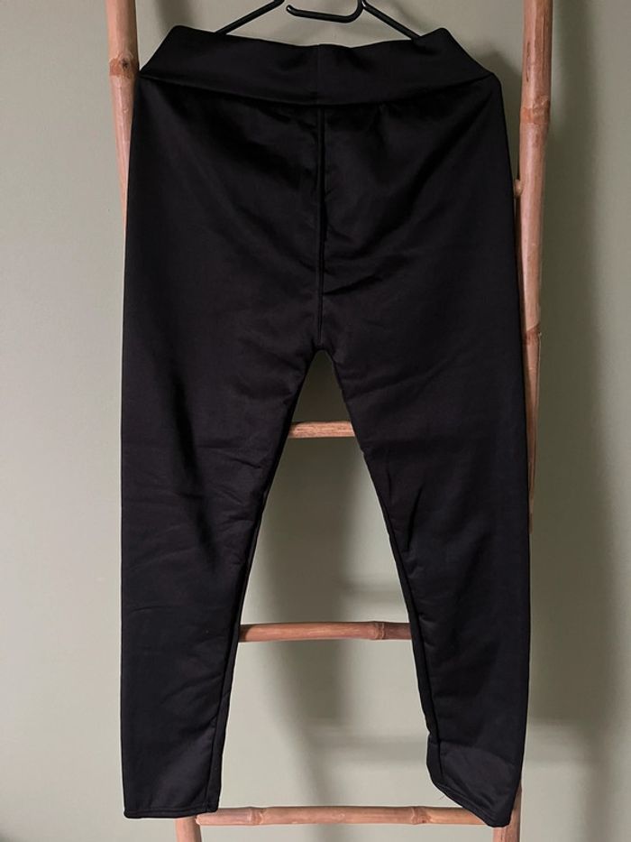 Legging/pantalon neuf noir doublure peluche - photo numéro 2