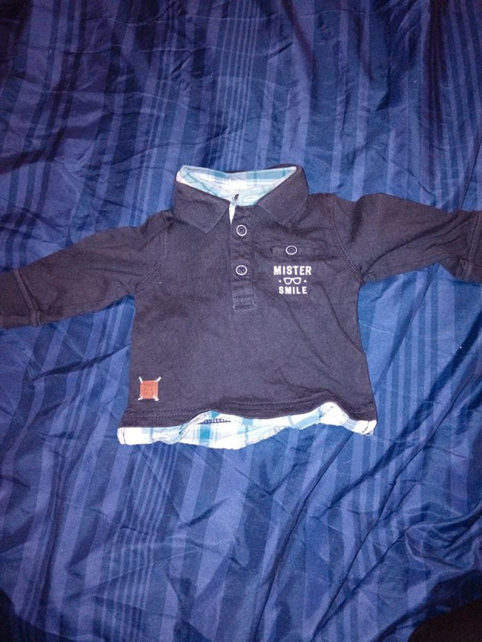 Polo manches longues 3 mois