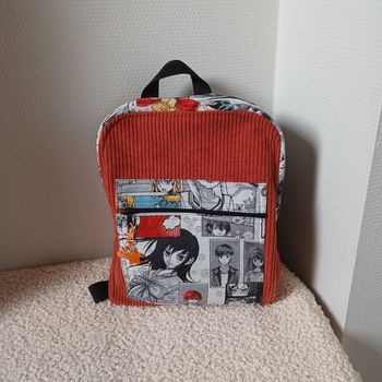 Sac à dos velours et manga