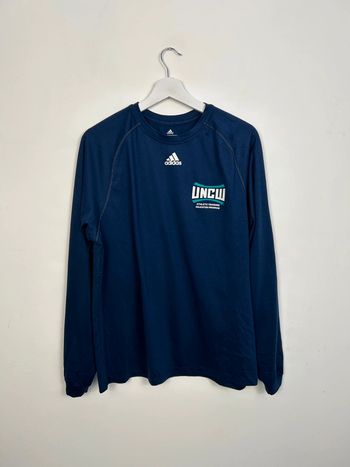 Maillot Adidas Climalite Marine Manches Longues Homme M | Très Bon État | TN98