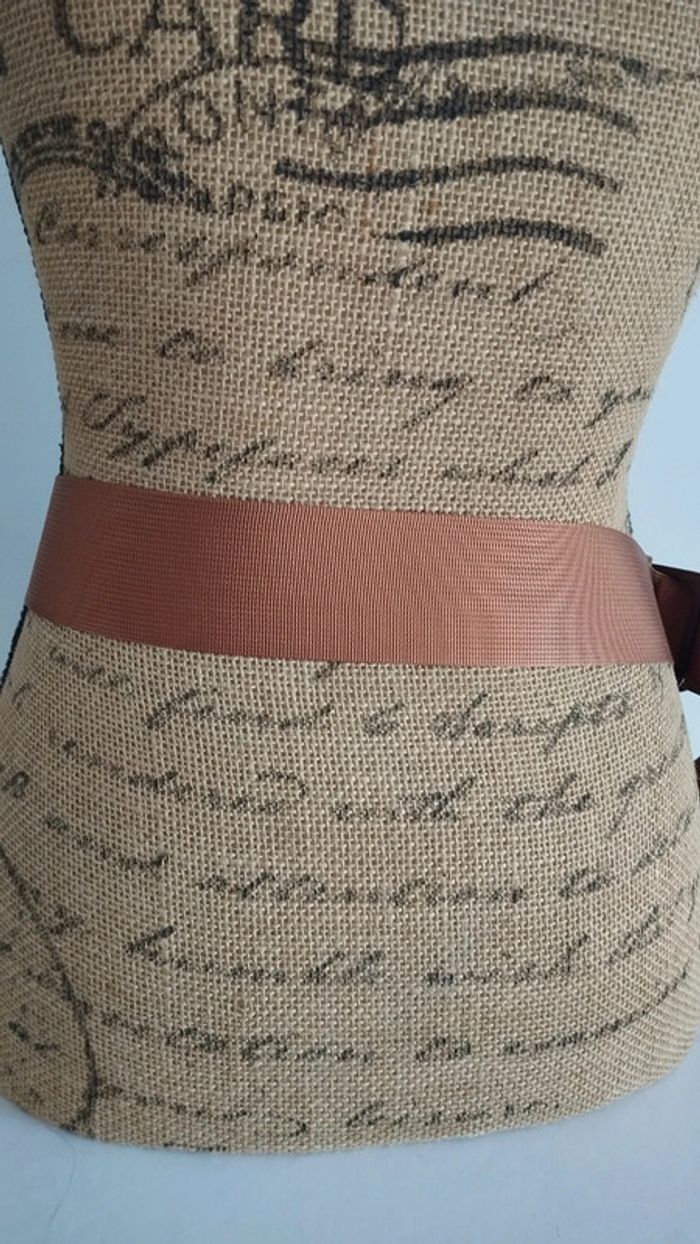 Ceinture souple marron ajustable femme - photo numéro 5