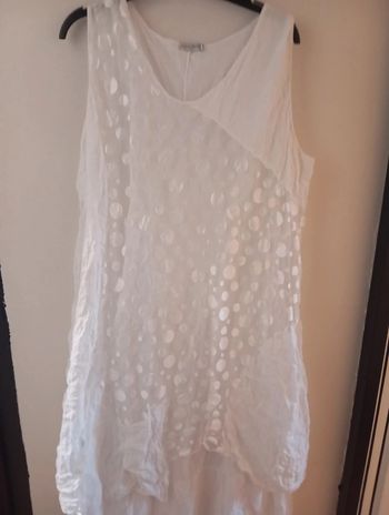 Robe blanche été femme taille XL 42/44