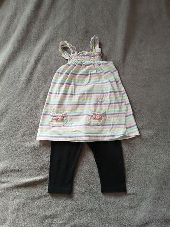 Ensemble été legging/tunique 12 mois