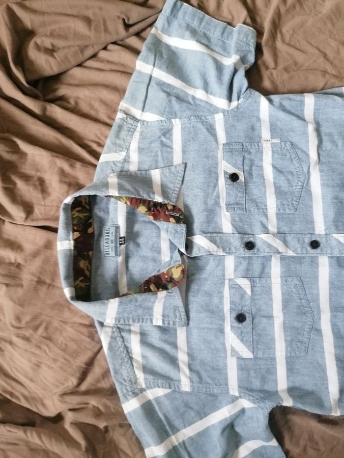 Chemise manches courtes 🩵 garçon 12 ans - photo numéro 3
