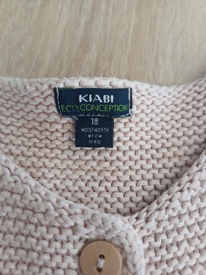 Gilet rose pâle 18m/24m - photo numéro 2